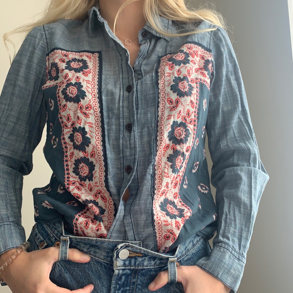 Free People Button Down